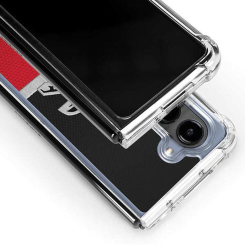 NFL Atlanta Falcons Vintage Galaxy Z Fold5 5G Clear Case