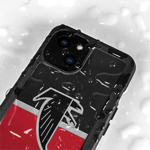 NFL Atlanta Falcons Vintage iPhone 15 Plus Waterproof Case