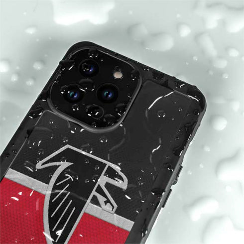 NFL Atlanta Falcons Vintage iPhone 15 Pro Waterproof Case