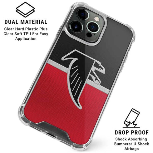 NFL Atlanta Falcons Vintage iPhone 16 Pro Clear Case