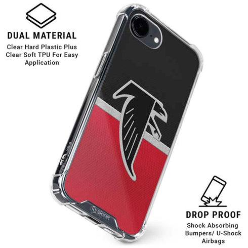NFL Atlanta Falcons Vintage iPhone 16e Clear Case