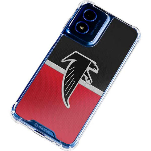 NFL Atlanta Falcons Vintage Moto G 5G (2024) Clear Case
