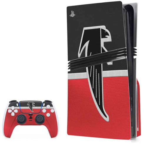 NFL Atlanta Falcons Vintage PS5 Pro Disk Bundle Skin