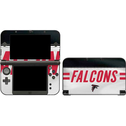 NFL Atlanta Falcons White Striped 3DS XL 2015 Skin