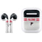 NFL Atlanta Falcons White Striped Apple AirPods Skin