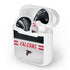 NFL Atlanta Falcons White Striped Apple AirPods Skin