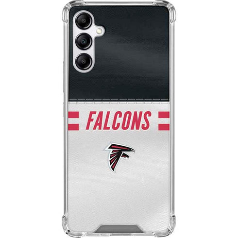 NFL Atlanta Falcons White Striped Gabb Phone 4 Clear Case