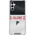 NFL Atlanta Falcons White Striped Gabb Phone 4 Clear Case