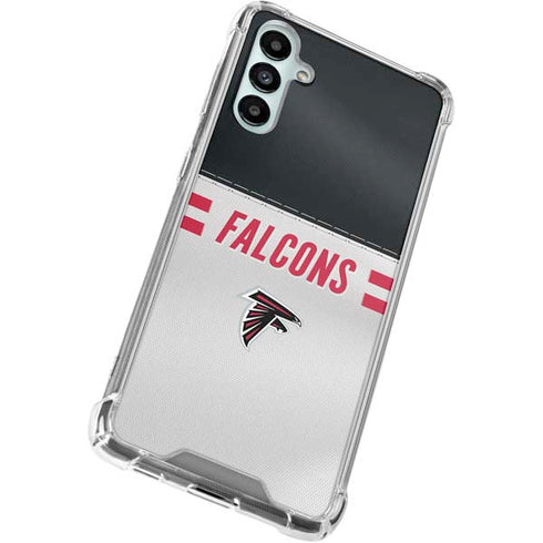 NFL Atlanta Falcons White Striped Gabb Phone 4 Clear Case