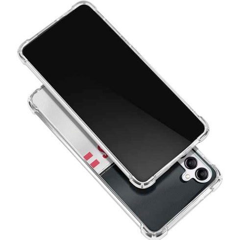 NFL Atlanta Falcons White Striped Gabb Phone 4 Clear Case