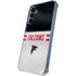 NFL Atlanta Falcons White Striped Galaxy A35 5G Clear Case