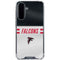 NFL Atlanta Falcons White Striped Galaxy A36 5G Clear Case