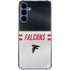 NFL Atlanta Falcons White Striped Galaxy A55 5G Clear Case