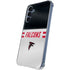 NFL Atlanta Falcons White Striped Galaxy A55 5G Clear Case
