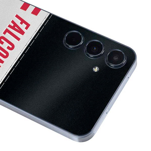 NFL Atlanta Falcons White Striped Galaxy A55 5G Skin