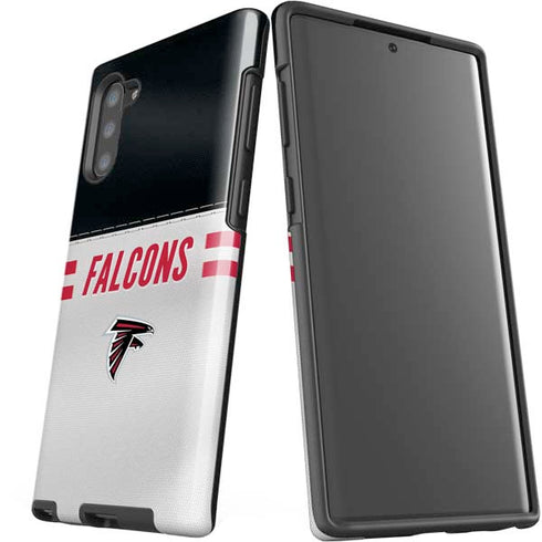 NFL Atlanta Falcons White Striped Galaxy Note 10 Pro Case