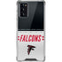 NFL Atlanta Falcons White Striped Galaxy Note20 5G Clear Case