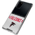 NFL Atlanta Falcons White Striped Galaxy Note20 5G Clear Case