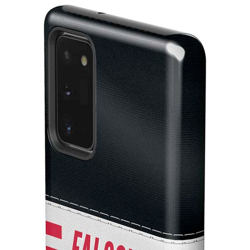 NFL Atlanta Falcons White Striped Galaxy Note20 5G Pro Case