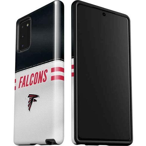 NFL Atlanta Falcons White Striped Galaxy Note20 5G Pro Case