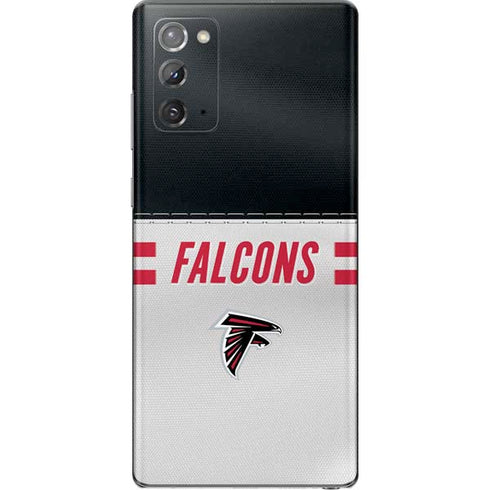 NFL Atlanta Falcons White Striped Galaxy Note20 5G Skin