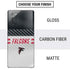 NFL Atlanta Falcons White Striped Galaxy Note20 5G Skin