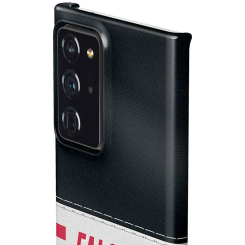 NFL Atlanta Falcons White Striped Galaxy Note20 Ultra 5G Lite Case