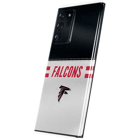 NFL Atlanta Falcons White Striped Galaxy Note20 Ultra 5G Skin
