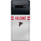 NFL Atlanta Falcons White Striped Galaxy S10 Plus Skin