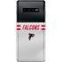 NFL Atlanta Falcons White Striped Galaxy S10 Plus Skin
