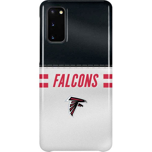 NFL Atlanta Falcons White Striped Galaxy S20 Lite Case