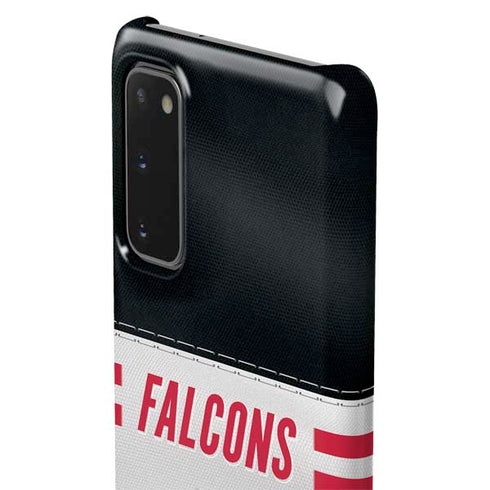 NFL Atlanta Falcons White Striped Galaxy S20 Lite Case