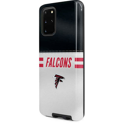 NFL Atlanta Falcons White Striped Galaxy S20 Plus Pro Case