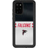 NFL Atlanta Falcons White Striped Galaxy S20 Plus Waterproof Case