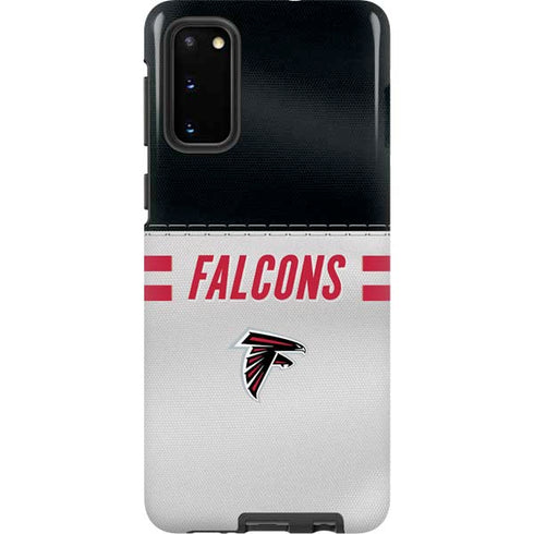 NFL Atlanta Falcons White Striped Galaxy S20 Pro Case