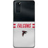 NFL Atlanta Falcons White Striped Galaxy S20 Skin