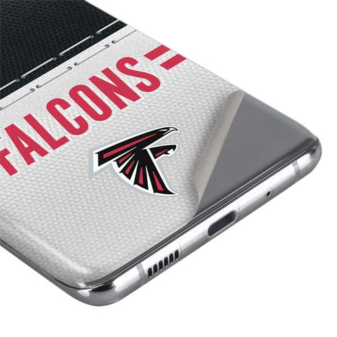 NFL Atlanta Falcons White Striped Galaxy S20 Ultra 5G Skin