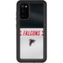 NFL Atlanta Falcons White Striped Galaxy S20 Waterproof Case