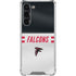 NFL Atlanta Falcons White Striped Galaxy S24 FE Clear Case