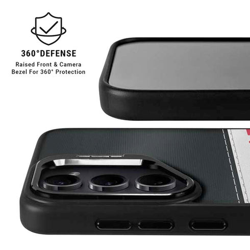 NFL Atlanta Falcons White Striped Galaxy S25 Kickstand Case