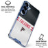 NFL Atlanta Falcons White Striped Galaxy S25 Clear Case