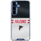 NFL Atlanta Falcons White Striped Galaxy S25 Plus Clear Case