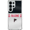 NFL Atlanta Falcons White Striped Galaxy S25 Ultra Clear Case
