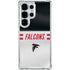 NFL Atlanta Falcons White Striped Galaxy S25 Ultra Clear Case