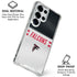 NFL Atlanta Falcons White Striped Galaxy S25 Ultra Clear Case