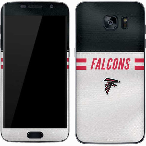 NFL Atlanta Falcons White Striped Galaxy S7 Skin