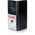 NFL Atlanta Falcons White Striped Galaxy Z Fold5 5G Skin