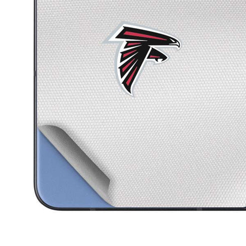 NFL Atlanta Falcons White Striped Galaxy Z Fold5 5G Skin