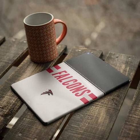 NFL Atlanta Falcons White Striped iPad Skins
