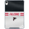 NFL Atlanta Falcons White Striped iPad 11th Gen (2025) Clear Case